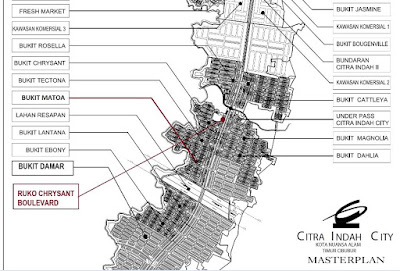 lokasi-ruko-chrysant-boulevard-citra-indah-city