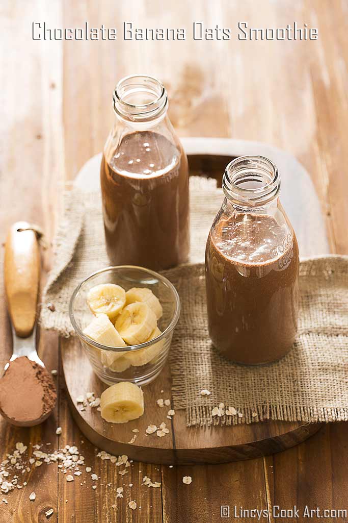 Chocolate banana oatmeal smoothie recipe