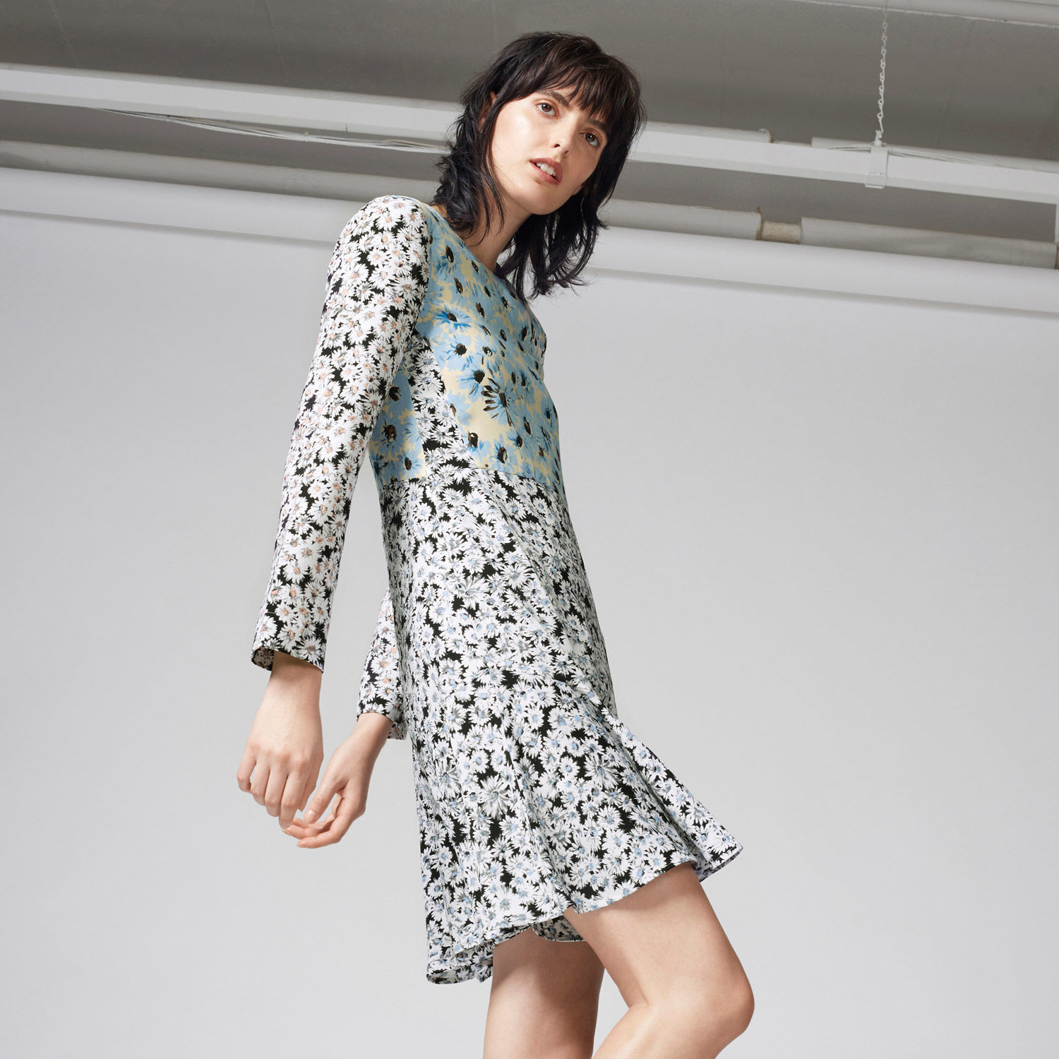 warehouse leopard flippy dress