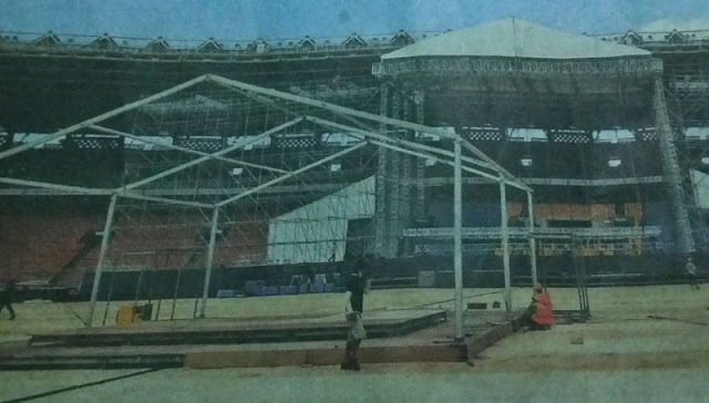 Stadion Utama Gelora Bung Karno berubah fungsi saat BOLA mati suri