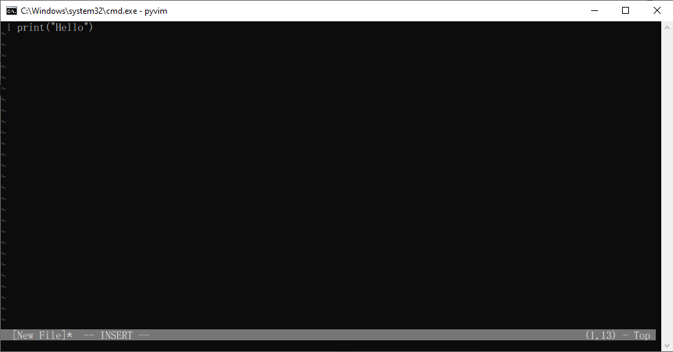 PyVim - Vim ในภาษา Python ~ Python 3