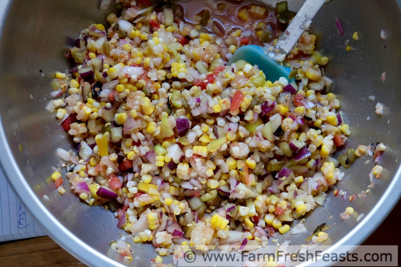 Farm Fresh Feasts Roasted Corn and Hatch Chile Salsa (Canning Recipe)