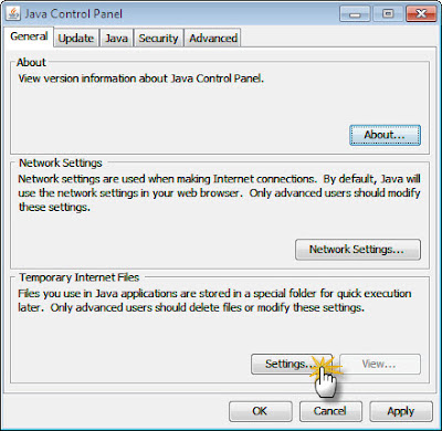 No update tab in java control panel - skyshery