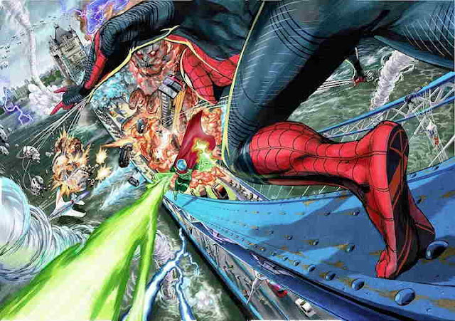 Spider-Man: Far From Home Premium Japanese BD. Art Oleh Yusuke Murata 