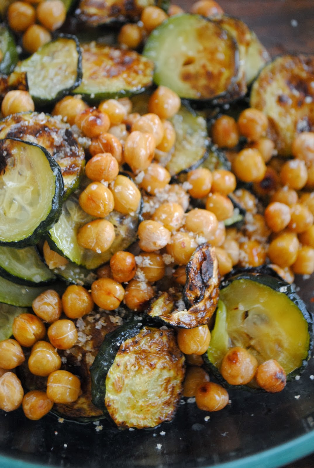 ThriceTheSpice Roasted Zucchini and Chickpeas