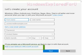 Create User Account in Windows 10