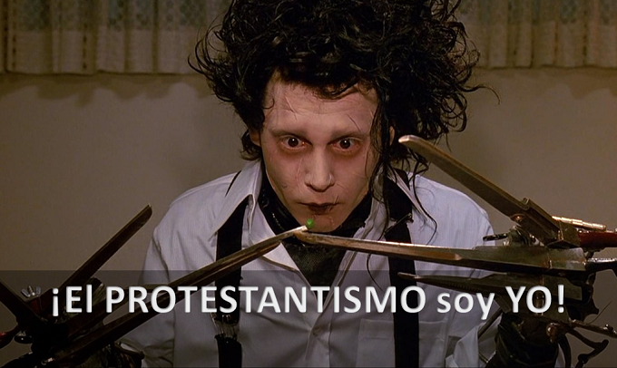 Personificación gráfica del protestantismo Personificación gráfica del protestantismo