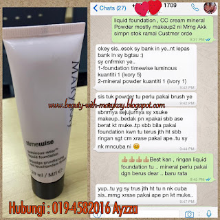 Testimoni liquid Foundation Mary Kay