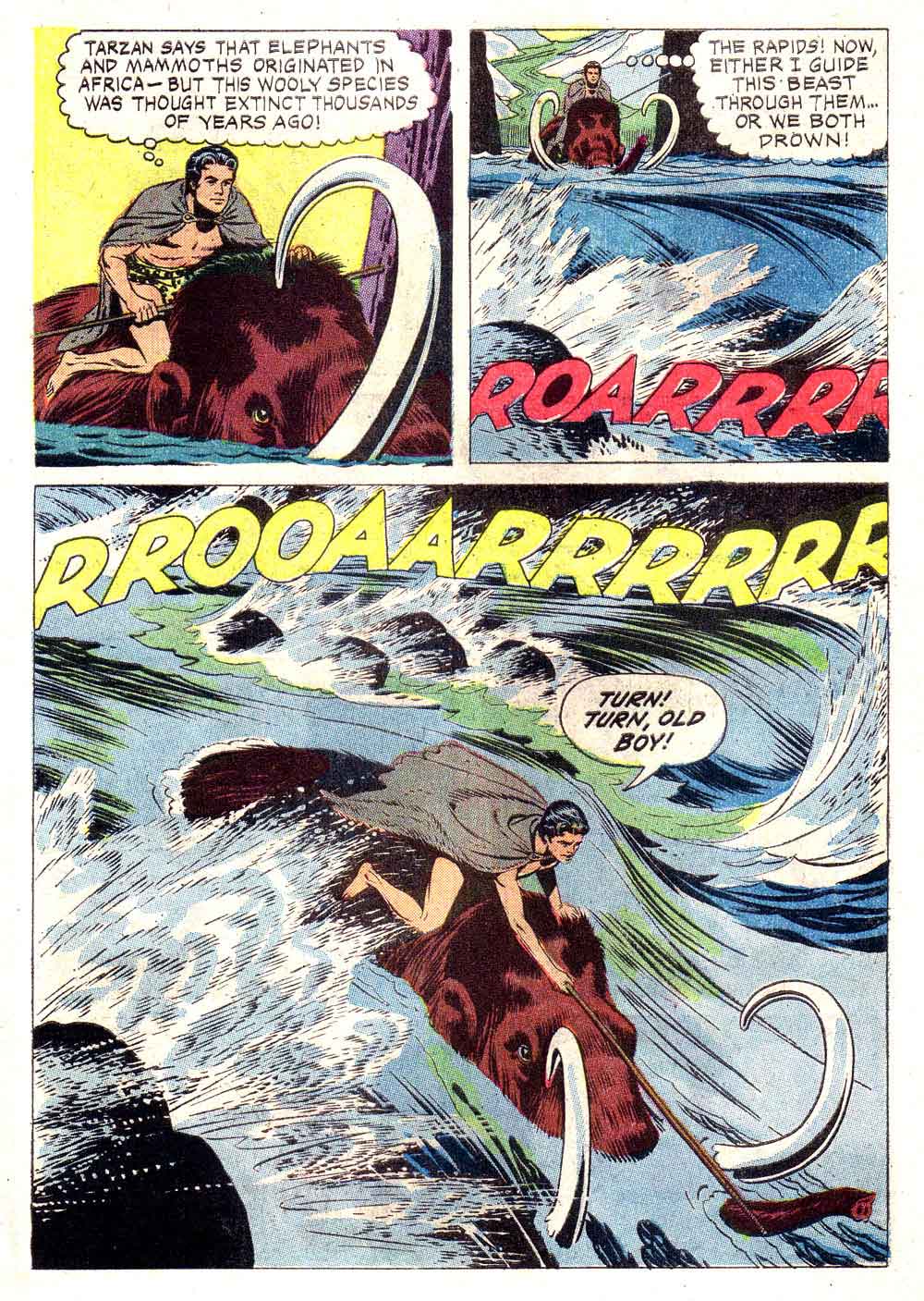 Korak Son of Tarzan v1 #4 gold key silver age 1960s comic book page art by Russ Manning
