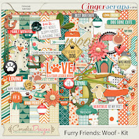 Furry Friends Woof by Cornelia Designs