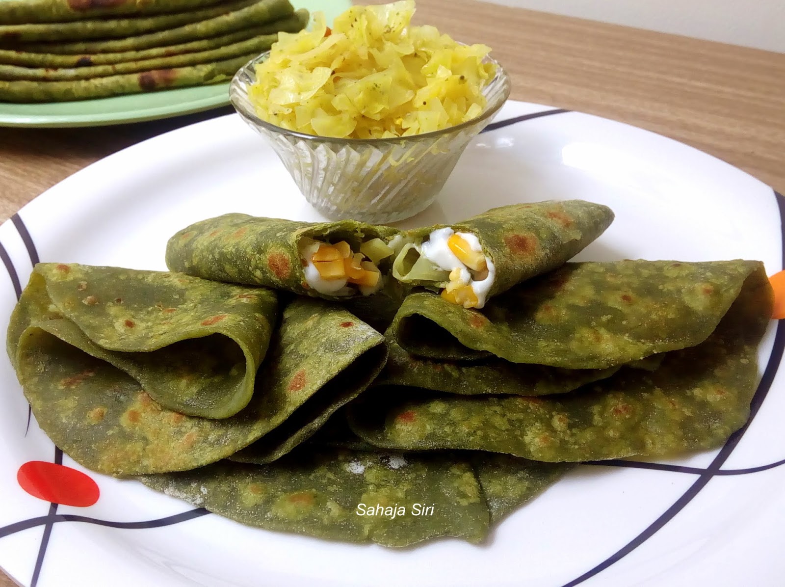 Palak Chapathi/ Spinach Paratha