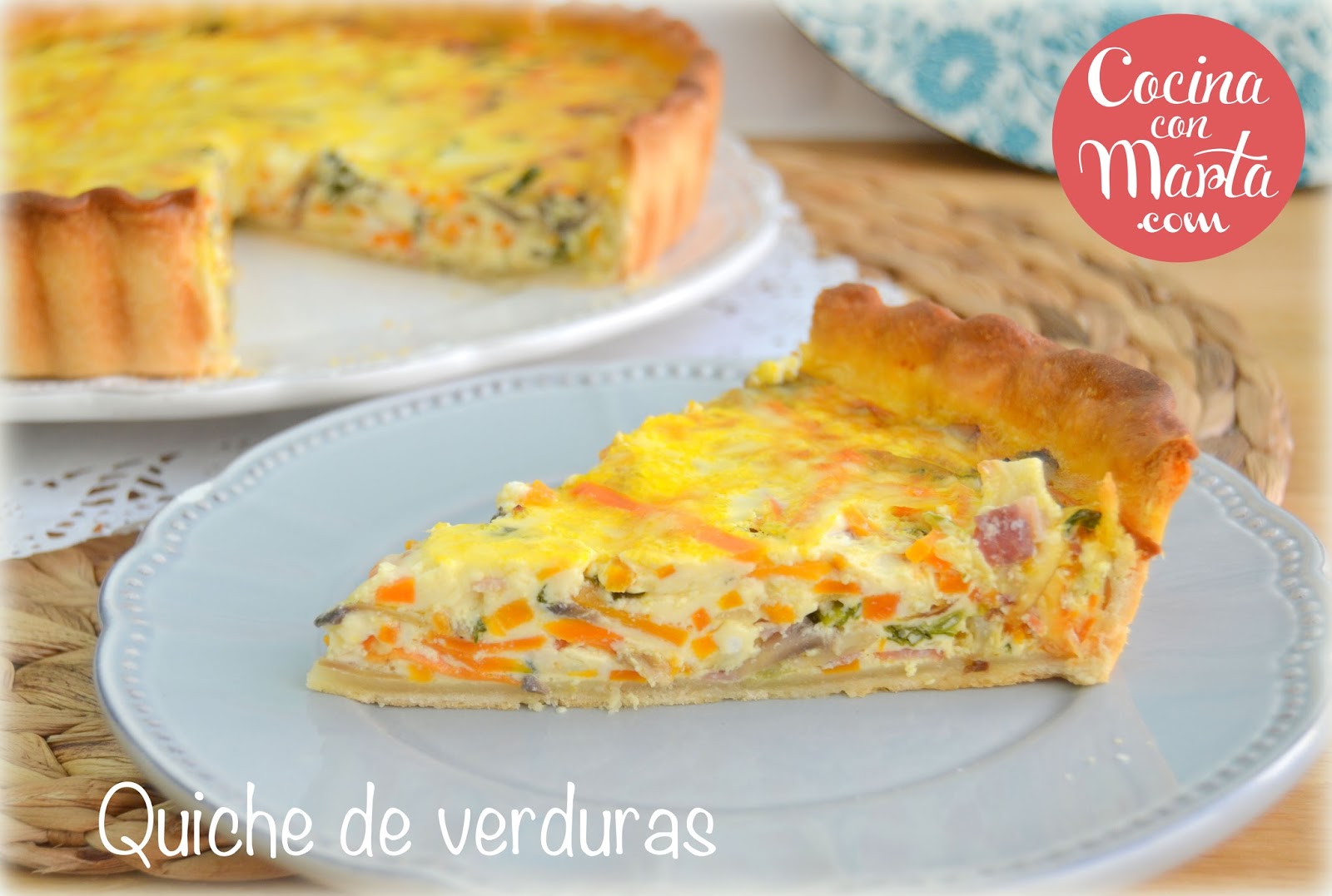 Cocina con Marta. Recetas fáciles, rápidas y caseras Quiche de Verduras