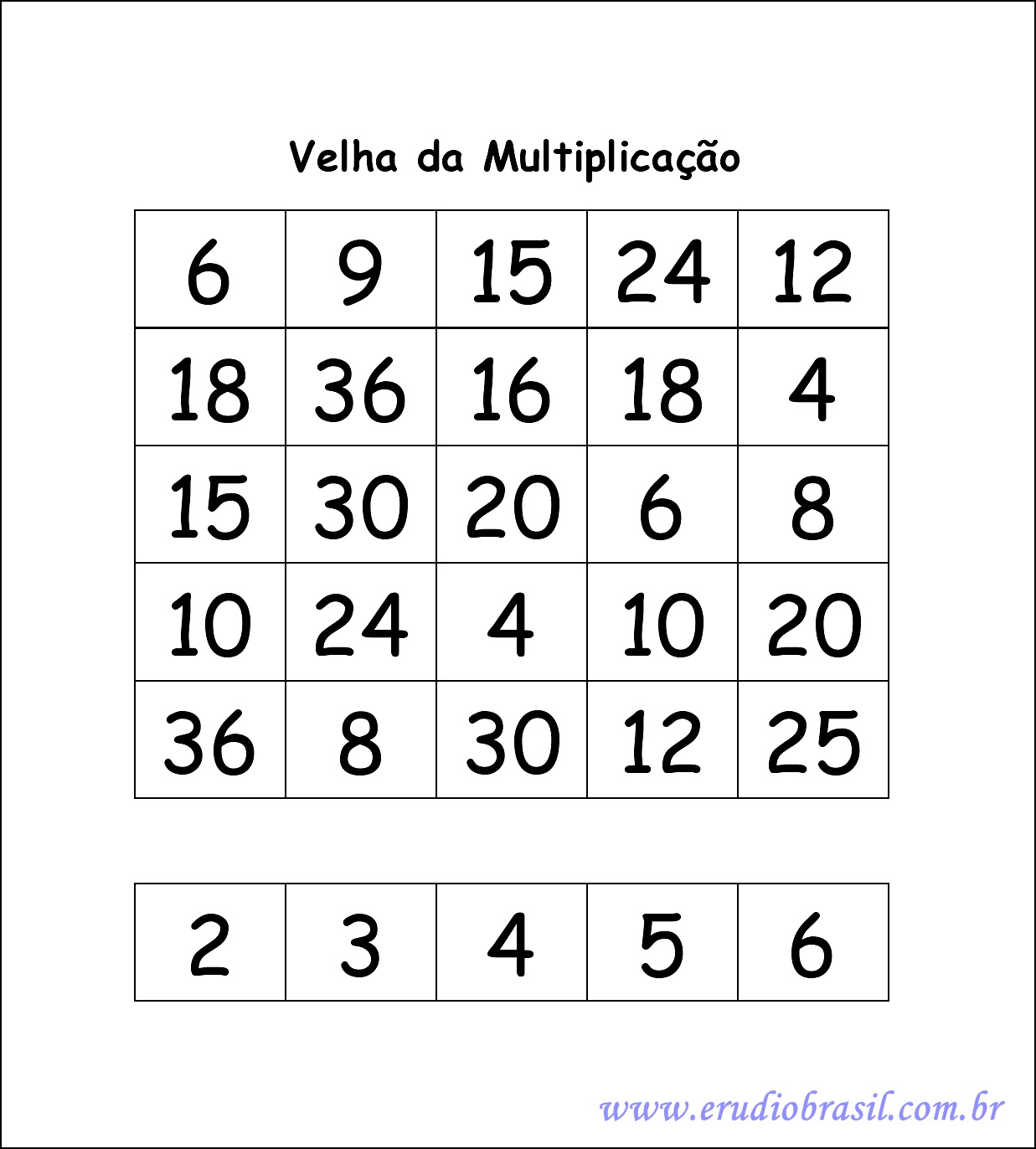 Jogos de Multiplicação