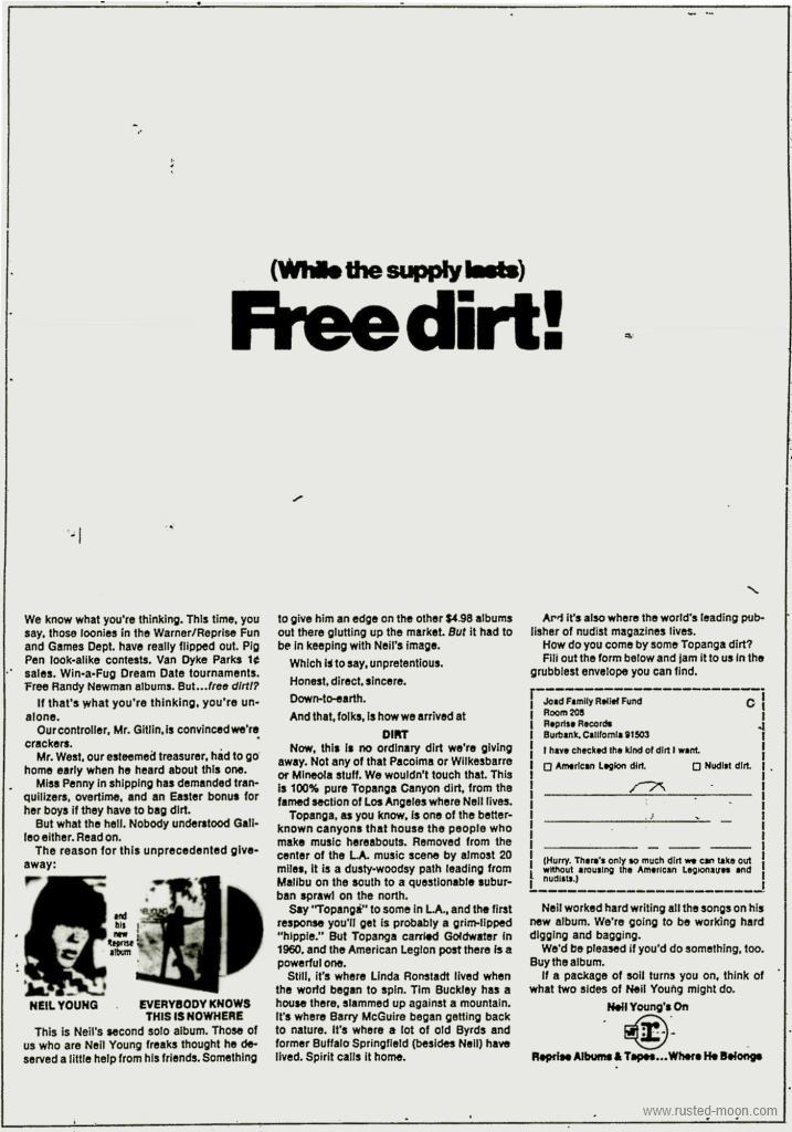 Neil Young - Free Dirt - Ad