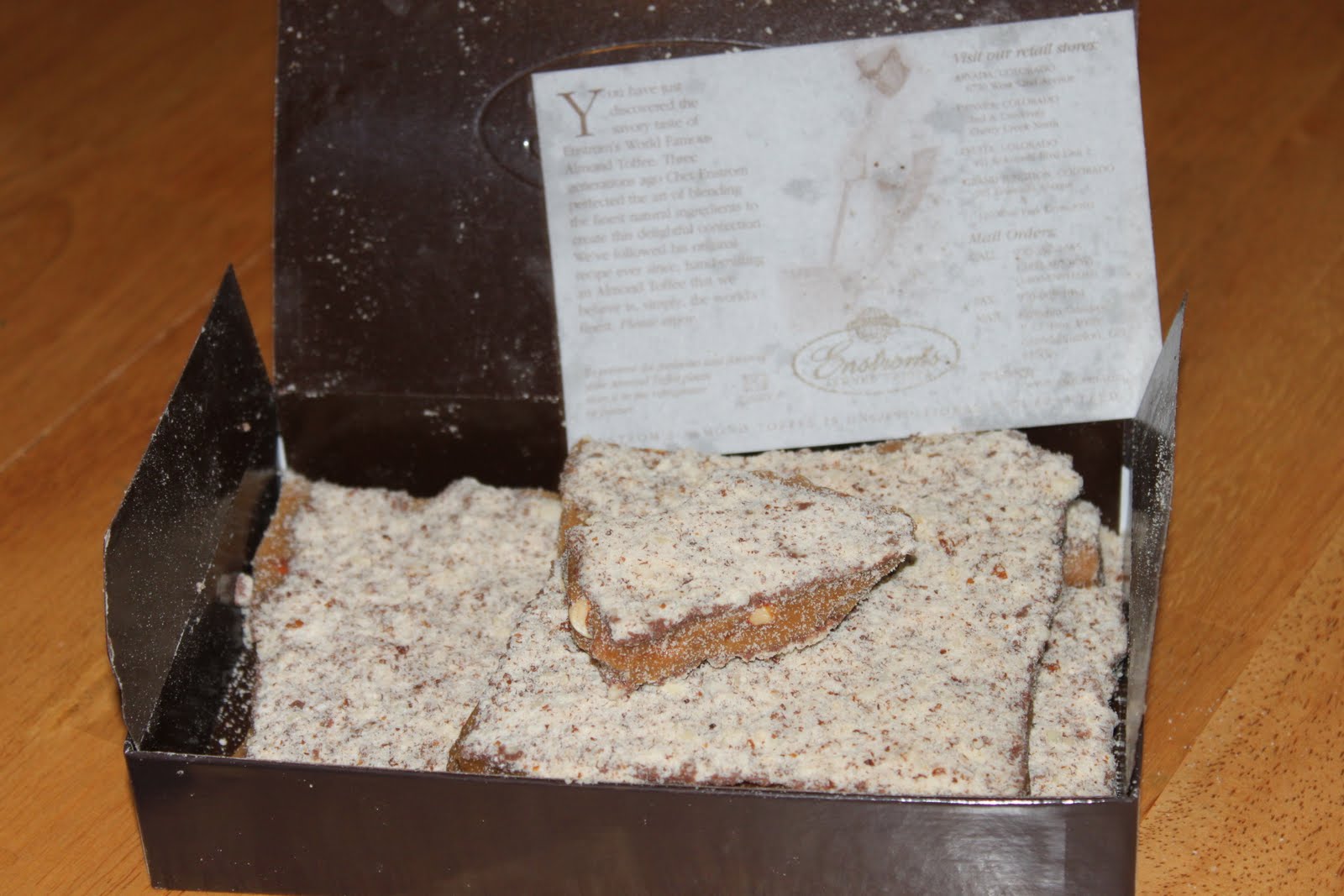 Susan's Disney Family Enstrom's Almond Toffee Review (and a giveaway)