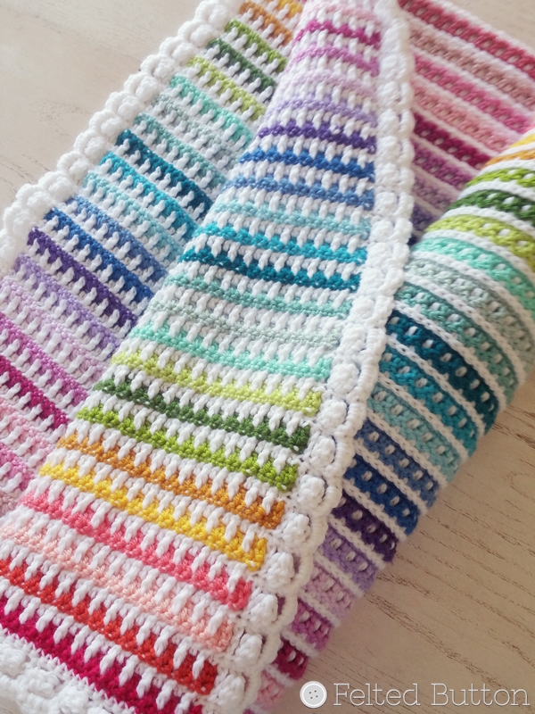 Janus Blanket Crochet Pattern by Susan Carlson of Felted Button