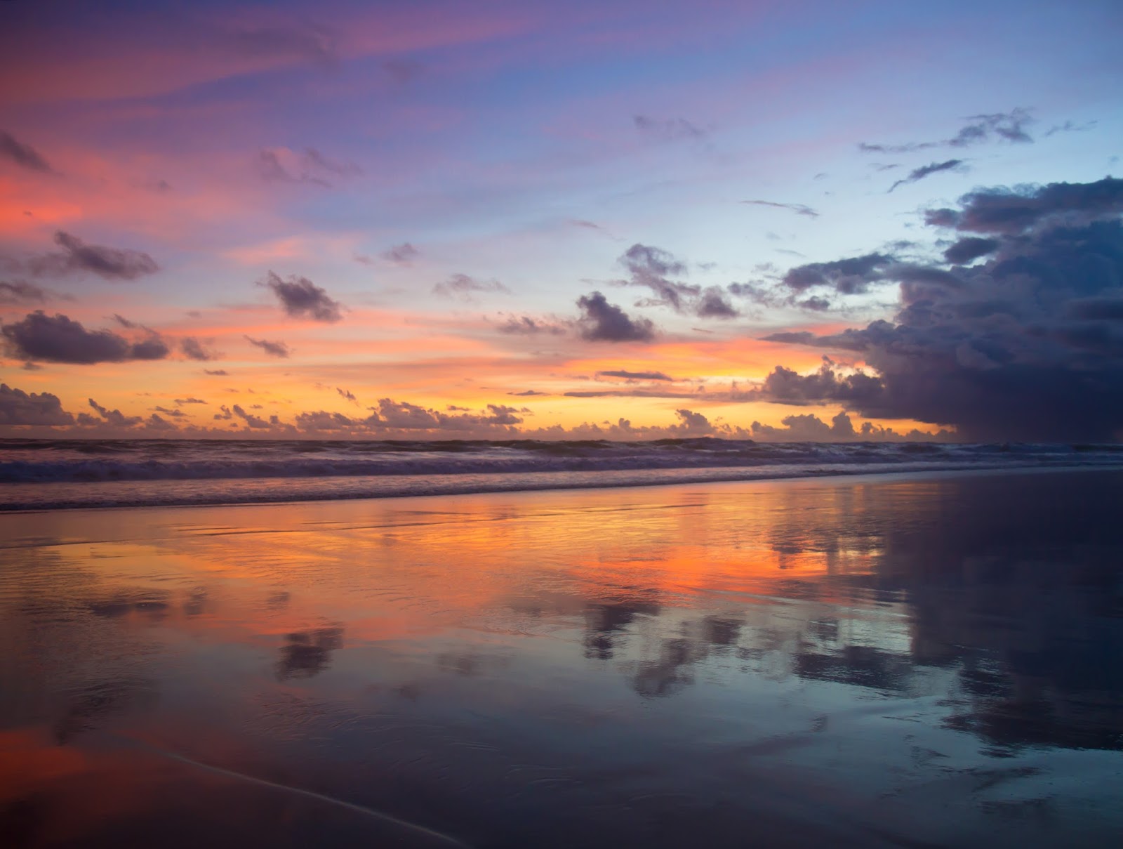 Sunset at Berawa Beach in Canggu, Bali