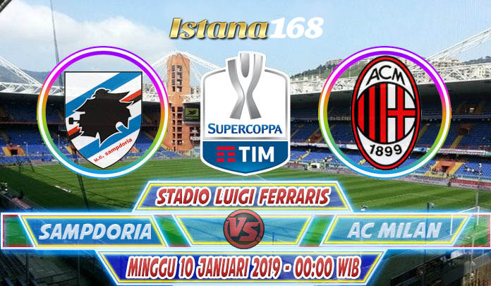 Prediksi Sampdoria vs Milan 13 Januari 2019