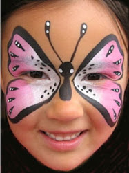 butterfly face painting paint makeup designs step faces pink paintings animal simple butterflies mariposa decorating popular schminken halloween ontwerpen cheek