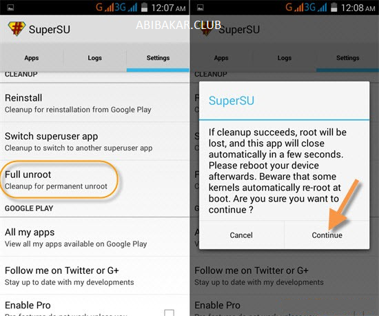 Cara Unroot Dengan SuperSU Cara Unroot Dengan SuperSU