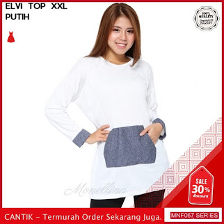 MNF067A83 Atasan Top Wanita Elvi Jumbo Xxl Atasan 2019 BMGShop