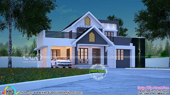 1722 square feet awesome Kerala one floor home