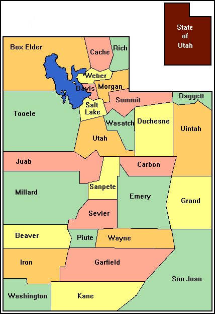 Online Maps Utah County Map - Utah County Map