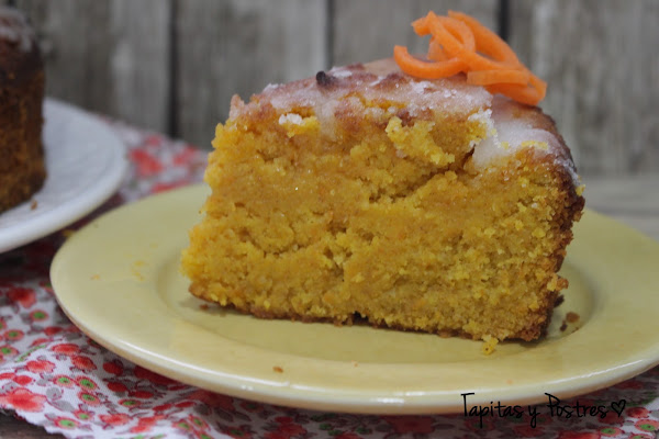 Bizcocho de zanahoria y almendras (receta vegana)