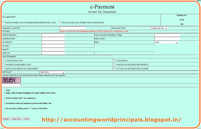 How to Pay Advance Tax (CHALLAN 280) through Online ? - Accounting