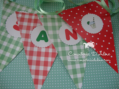 bandeirolas decoração picnic
