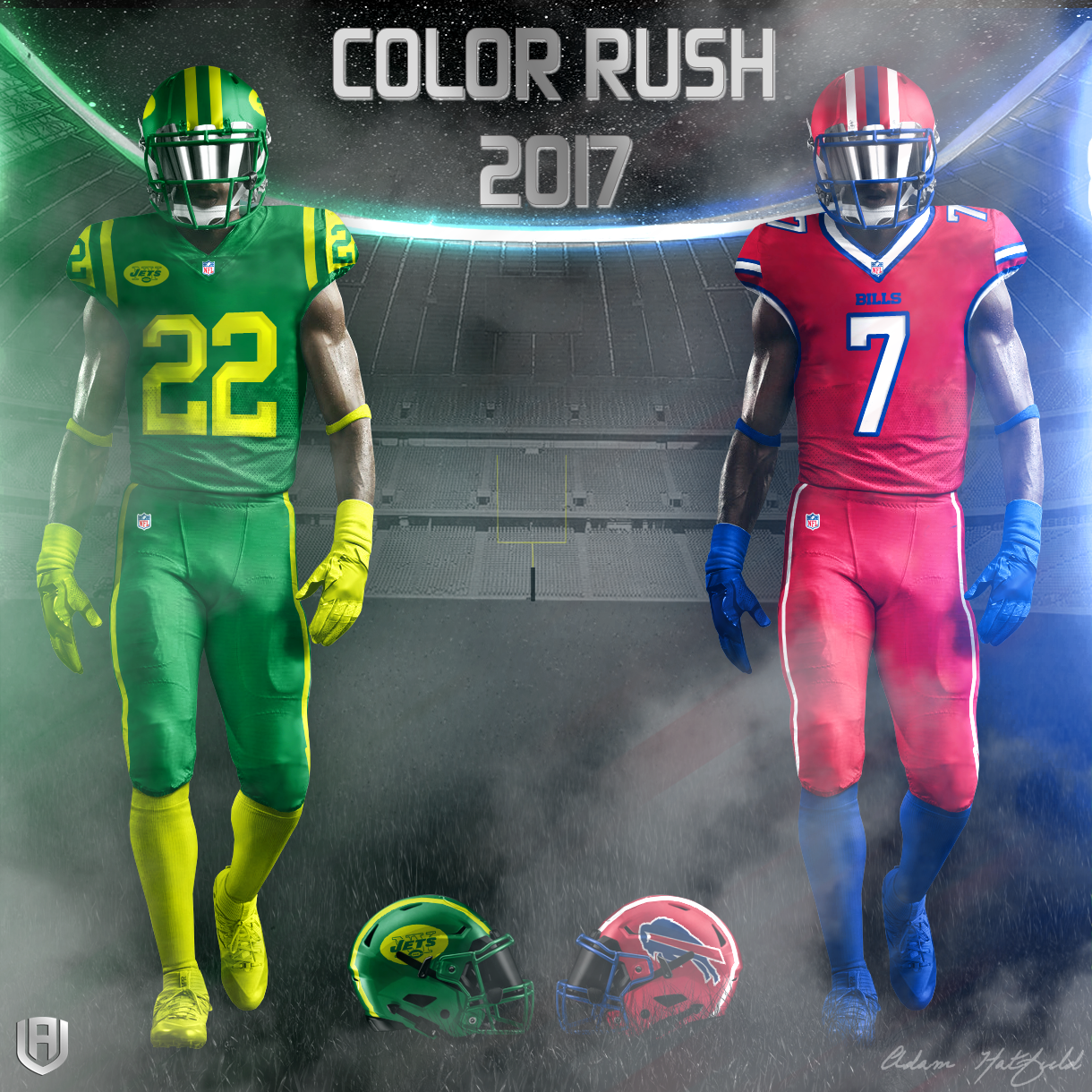 Design: Adam's Take On NFL Color Rush 2017