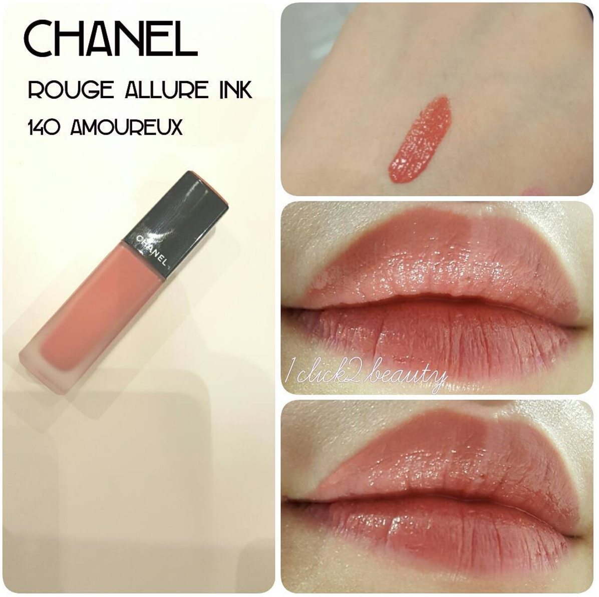 Liebe zum Wort: Chanel ROUGE ALLURE INK #140 amoureux 試色