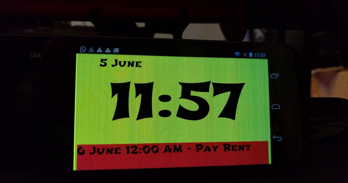 Clock Dashboard with Google Calendar integration.