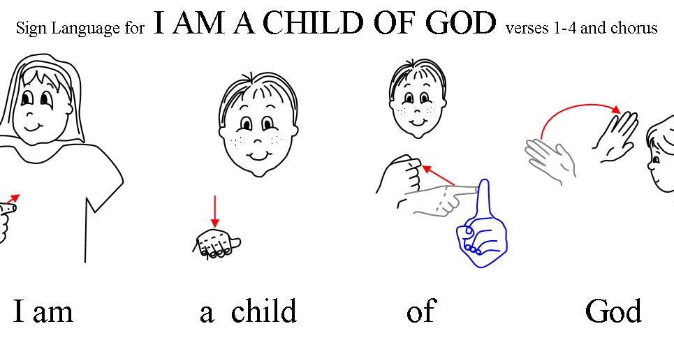 a simple dimple i am a child of god with sign language auto