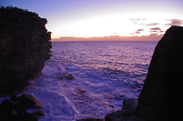 first signs of sunrise