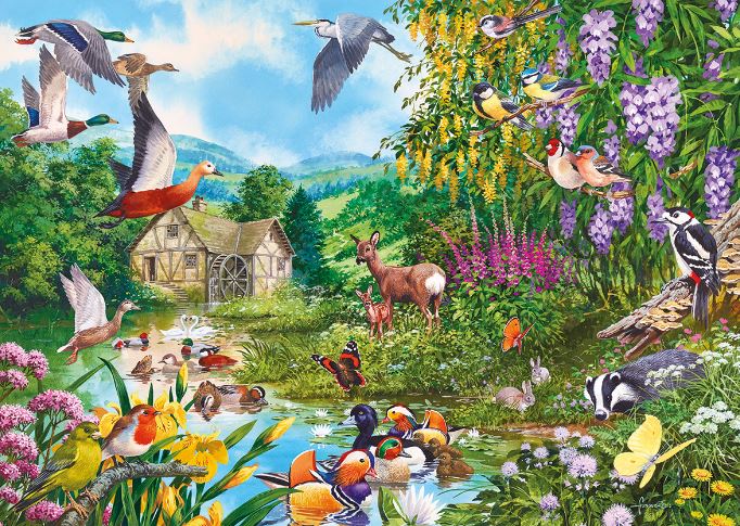 100 Gambar Lukisan Flora Fauna Kekinian