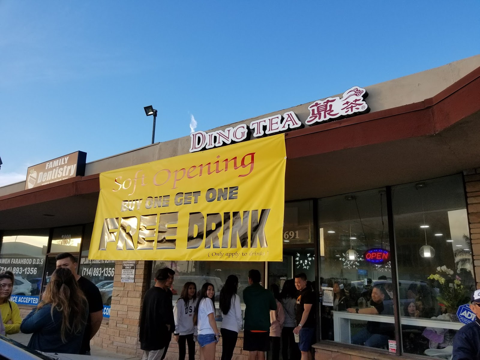 Recap of Ding Tea's Grand Opening in Westminster - That Line Was