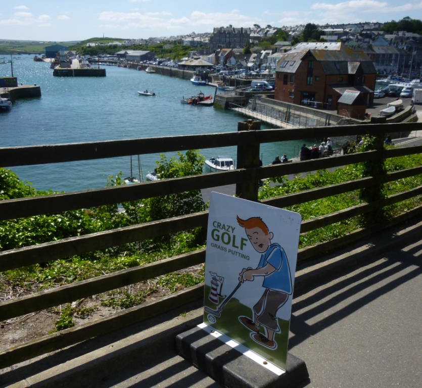 The Ham and Egger Files Crazy Golf at Greens Cafe in Padstow