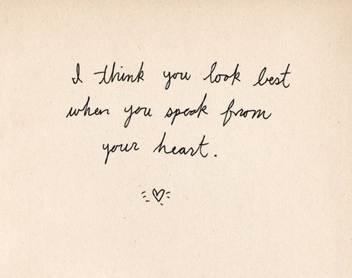 speak from your heart