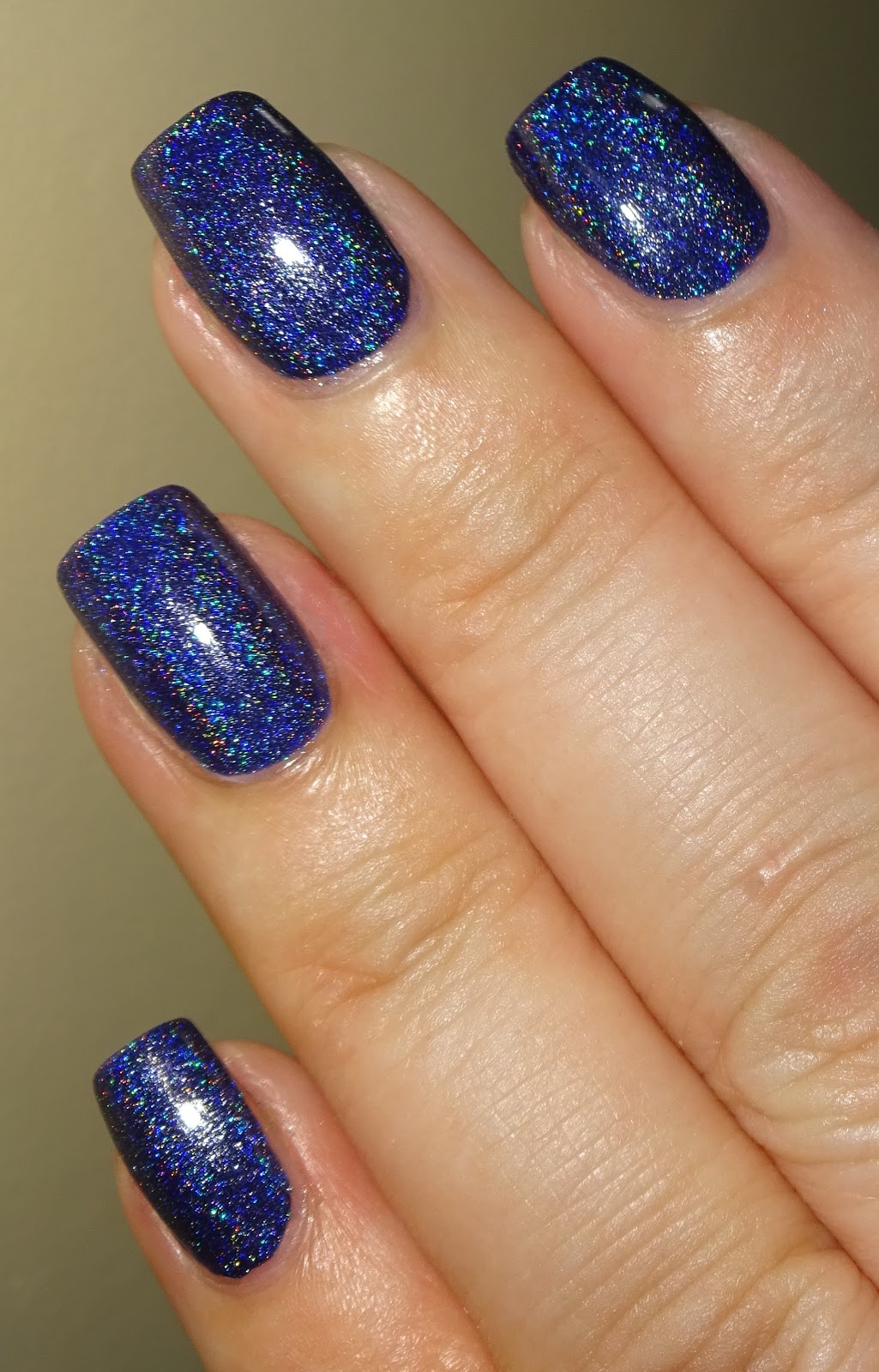 Wendy's Delights: Navy Blue Holographic Nail Polish from Born Pretty Store