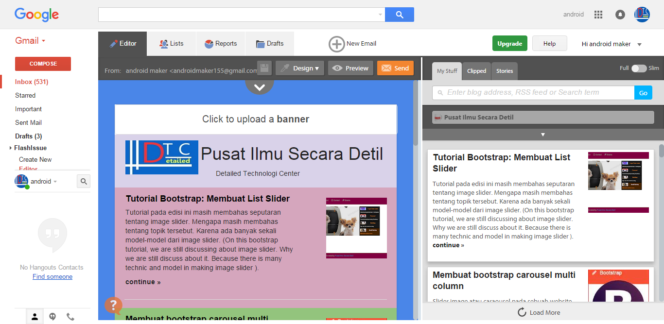 Cara membuat gmail template