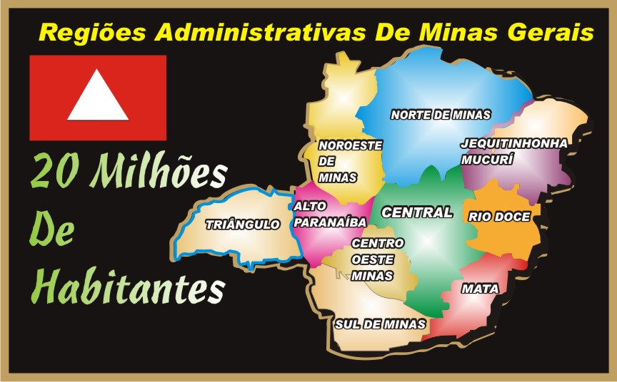 As 10 Regiões Administrativas de Minas