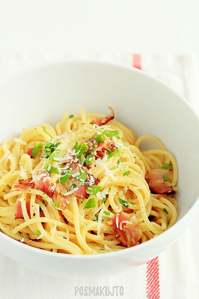 posmakujto! Spaghetti alla carbonara
