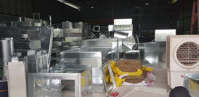 ống gió Các loại ống gió tại xưởng sản xuất