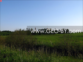 Вид на свиноферму в Вишнёвке с болотной дороги