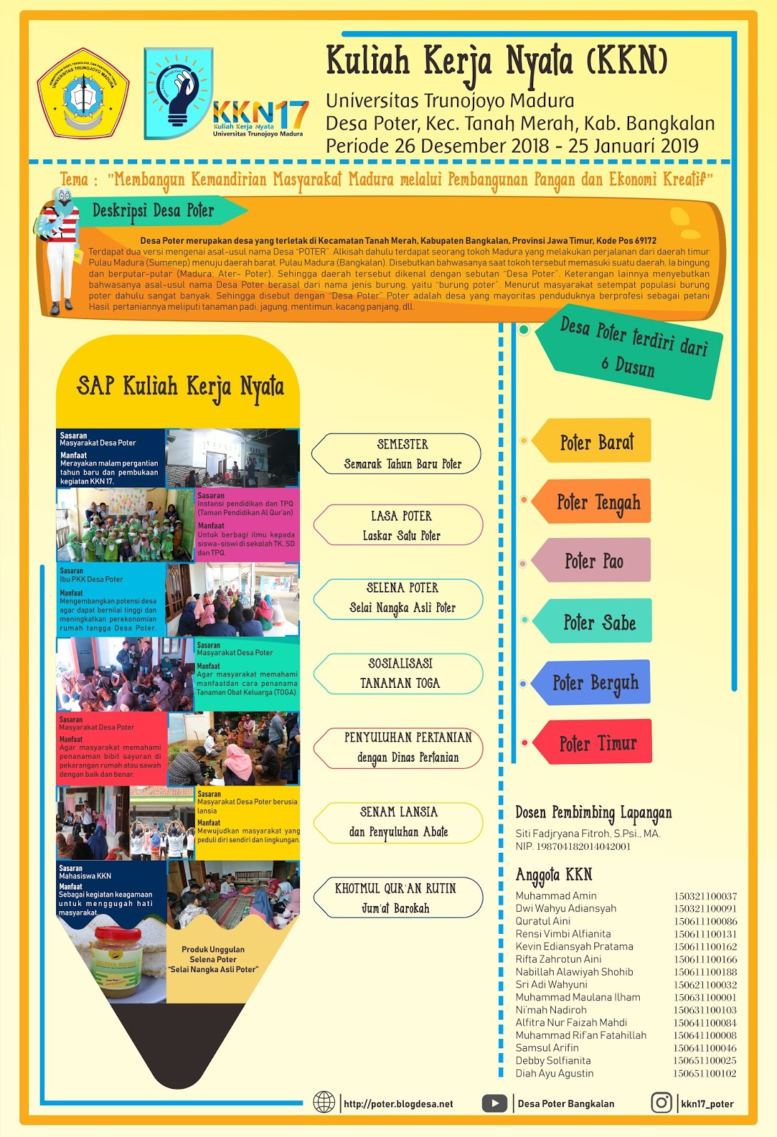 Poster Kkn Kelompok 17 Desa Poter