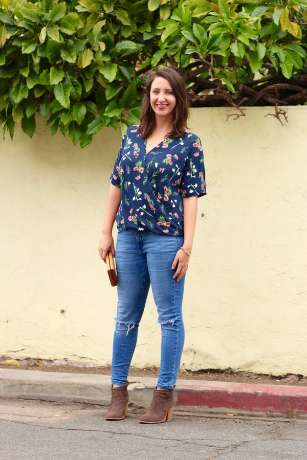 Ripped jeans and ankle boots Clearance