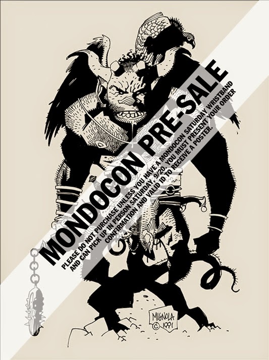 MondoCon Exclusive “First Hellboy” Version B Screen Print by Mike Mignola