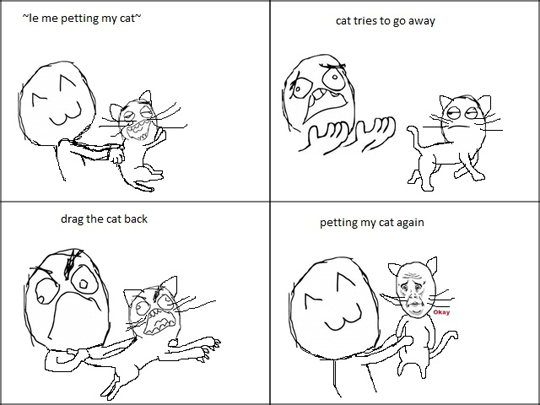 Le Me Petting My Cat