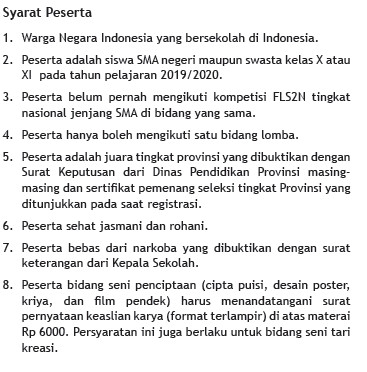 Pedoman Lomba Fls2n Desain Poster 2019